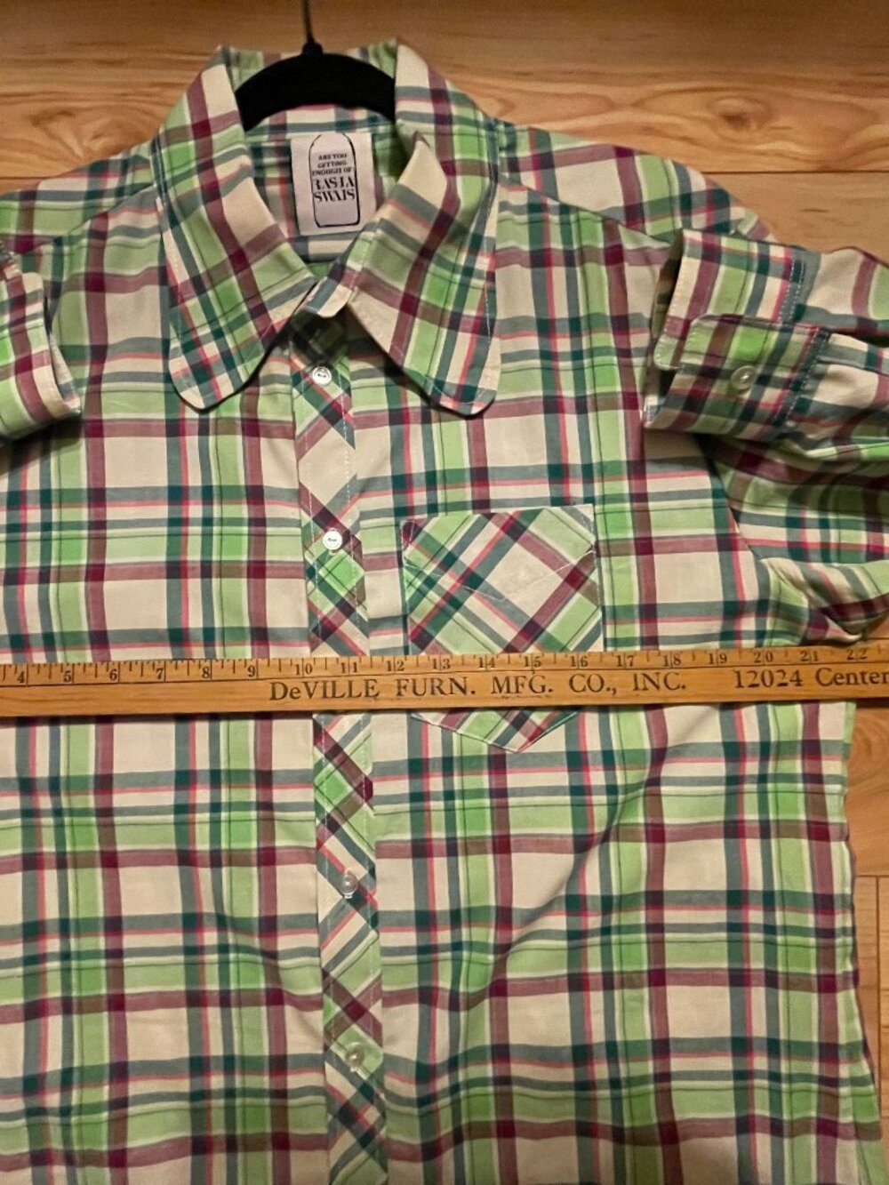 Mens Beagle collar shirt size Large